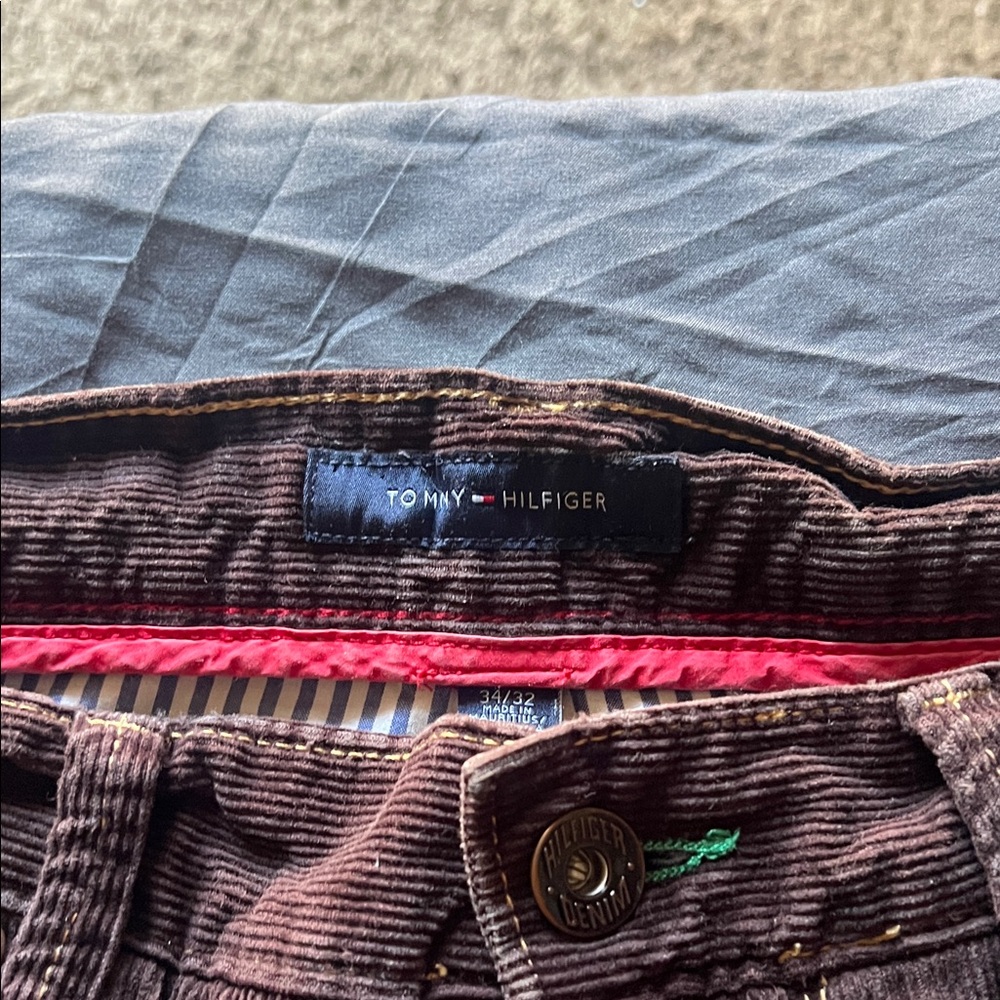 Tommy Hilfiger Chocolate Corduroy Trousers